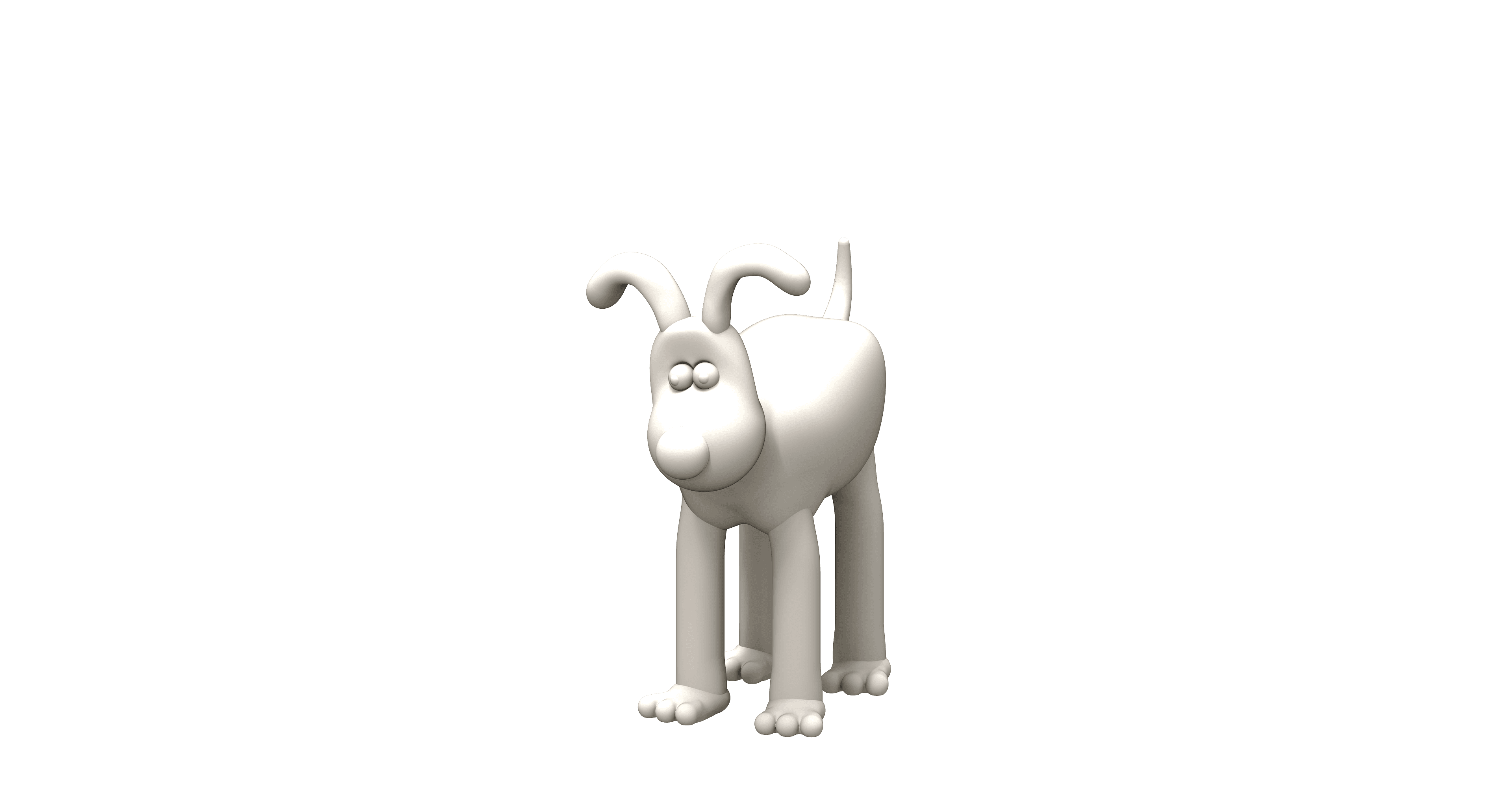 Wallace and Gromit - Gromit sculpt 3d model