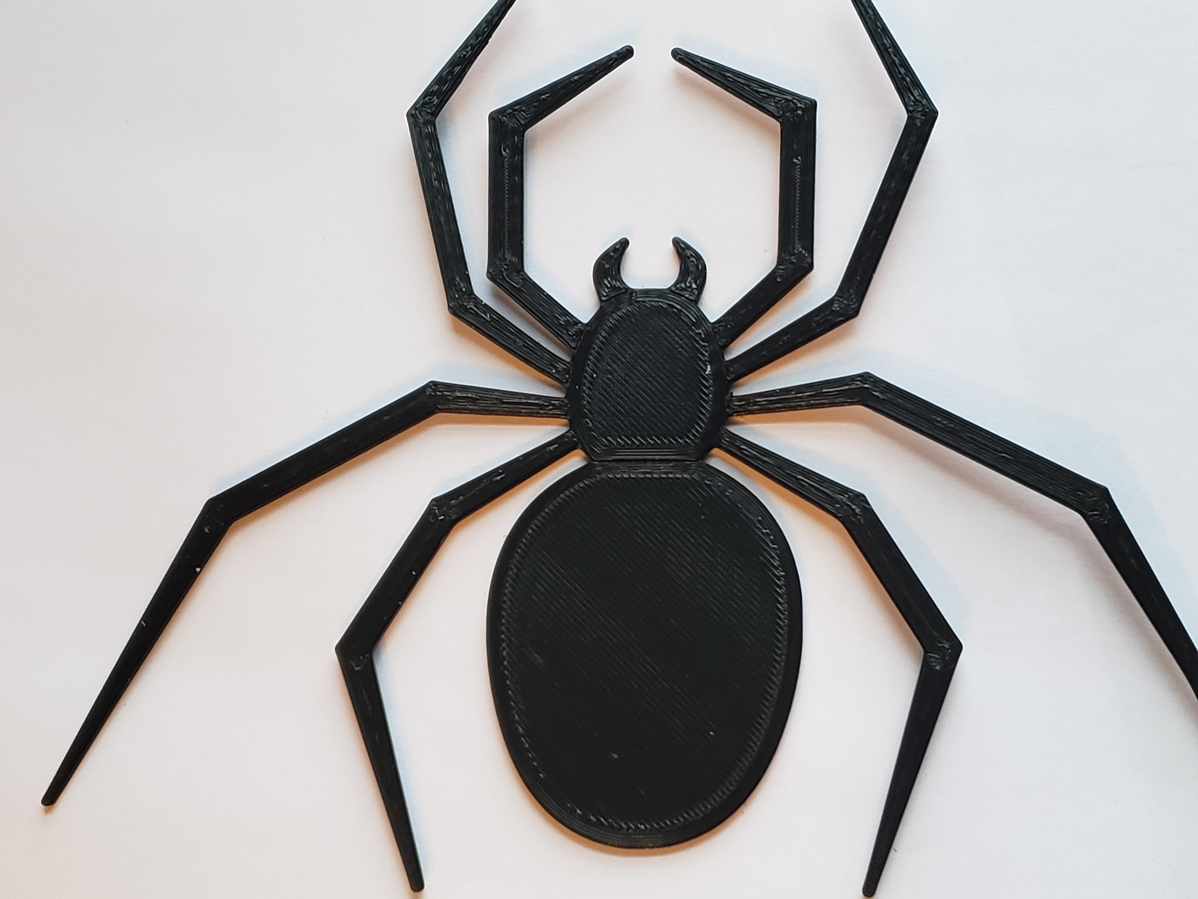 2D Spider Halloween Decoration 3d model