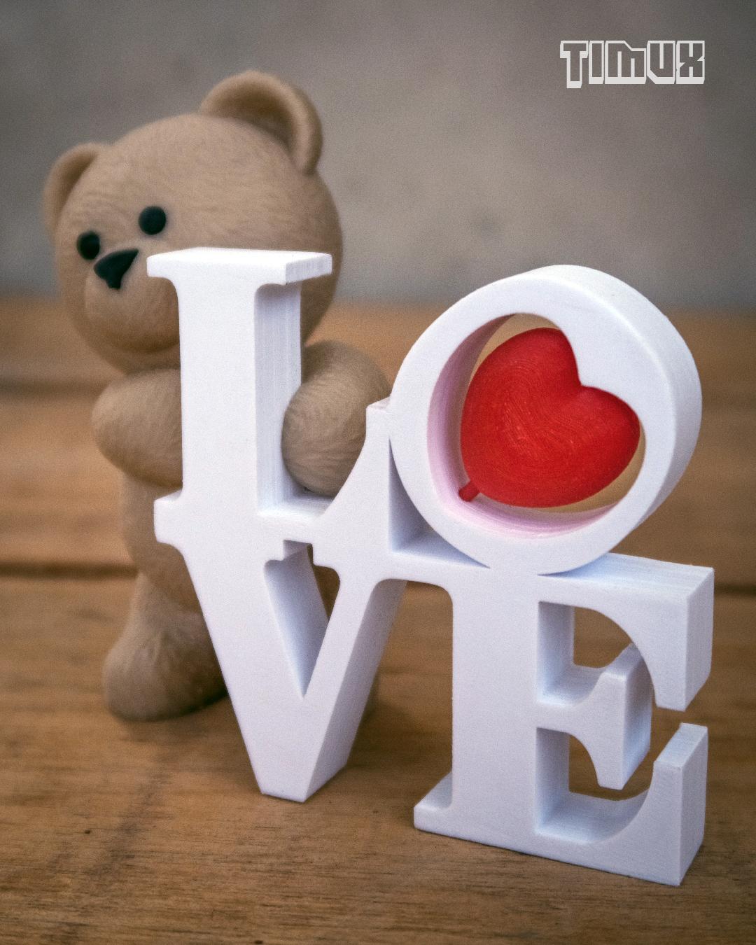 TEDDY BEAR WITH LOVE 3d model