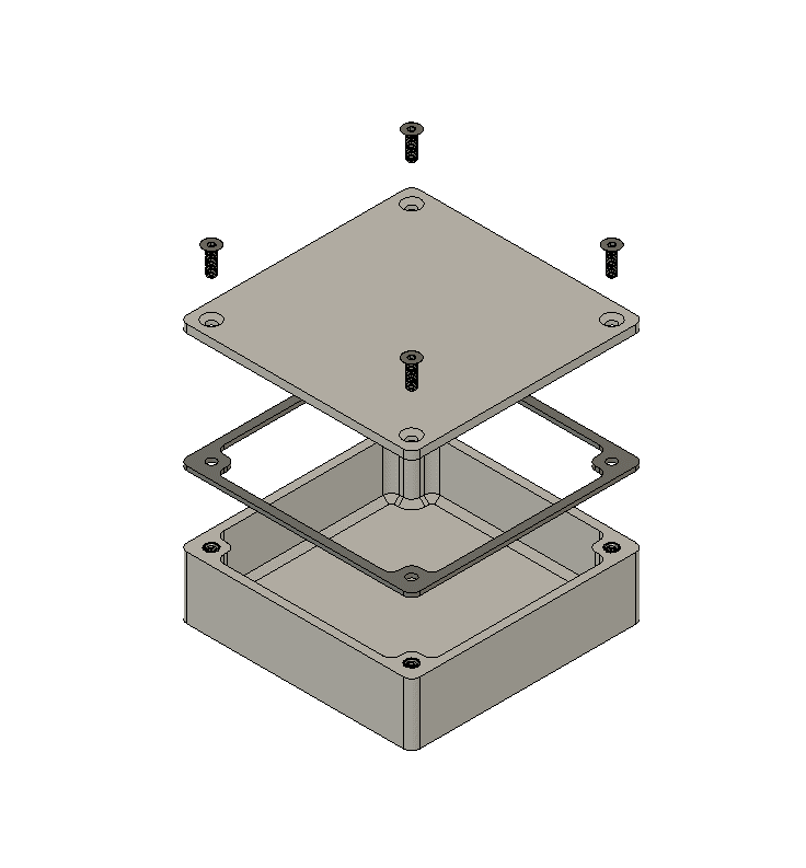 Gasket 80x80x20 3d model