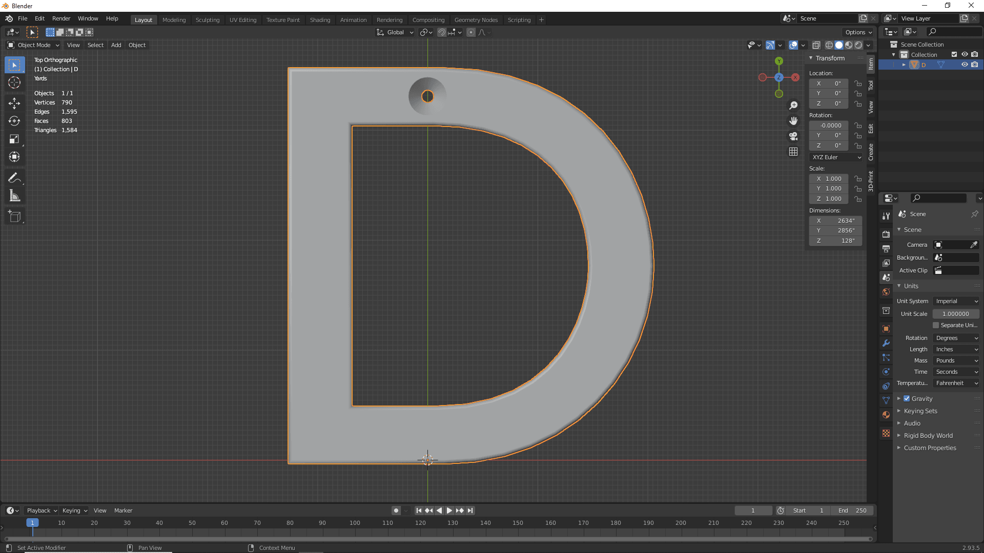 Keyboard Alphabet Numbers & Symbols 3d model