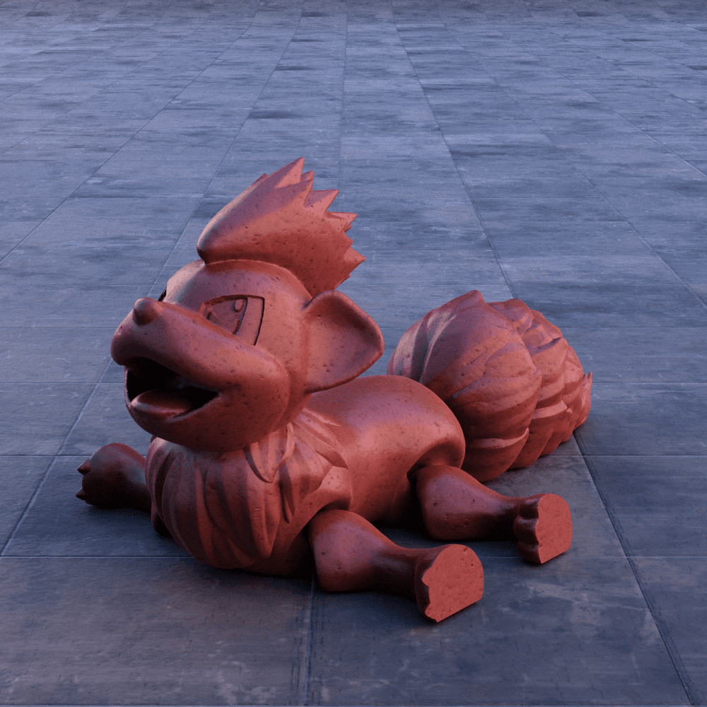 Articulating Growlithe 3d model