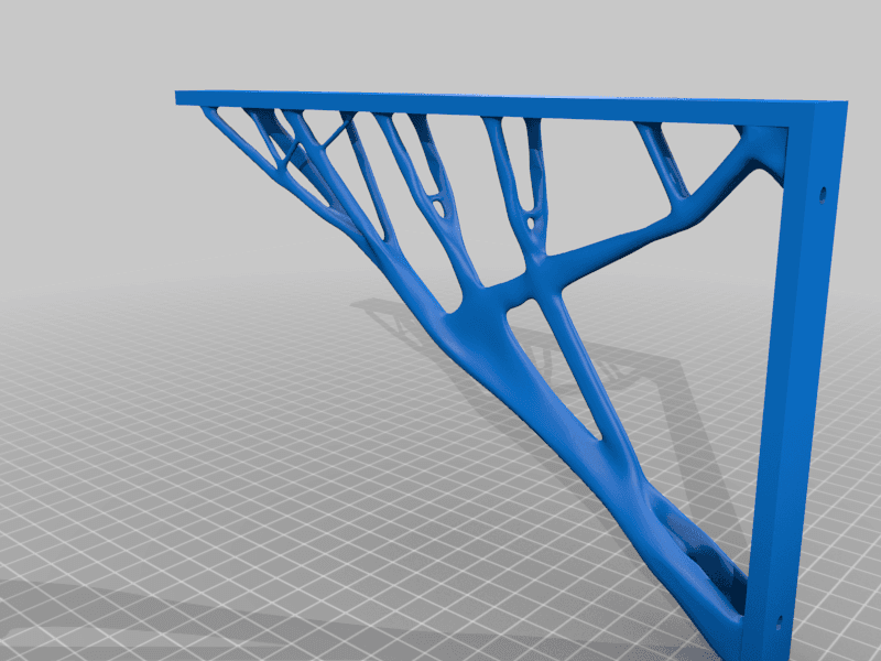 Generative Design Shelf Bracket 3d model