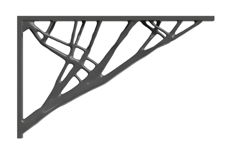 Generative Design Shelf Bracket 3d model