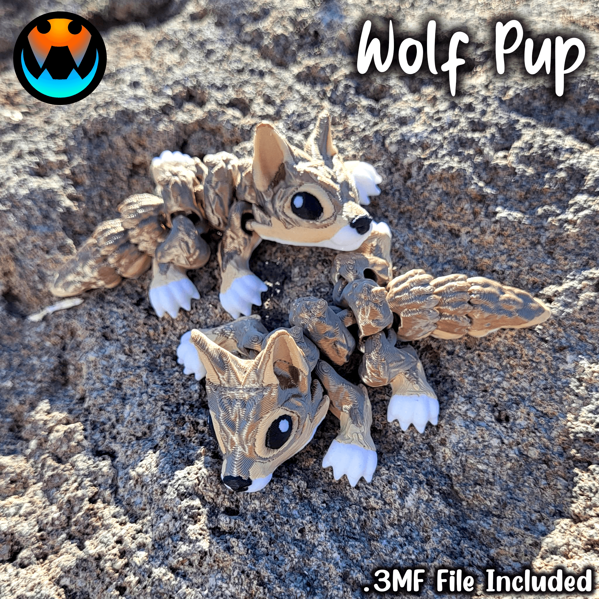 Tiny Wolf Pup 3d model