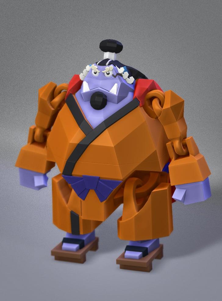 Low Poly Flexi Jinbei 3d model