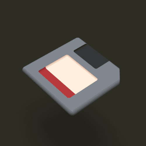 Floppy Disk 3d model