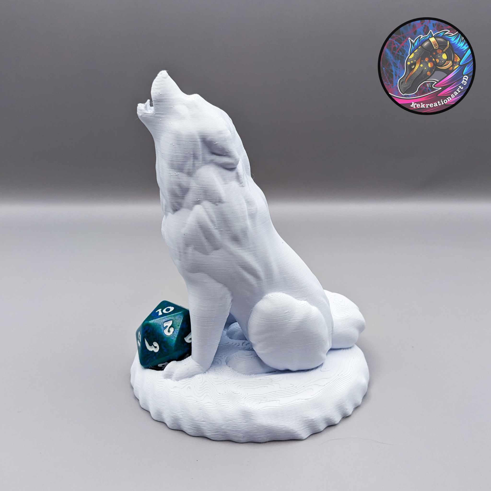 Wolf Dice Guardian + Figurine 3d model