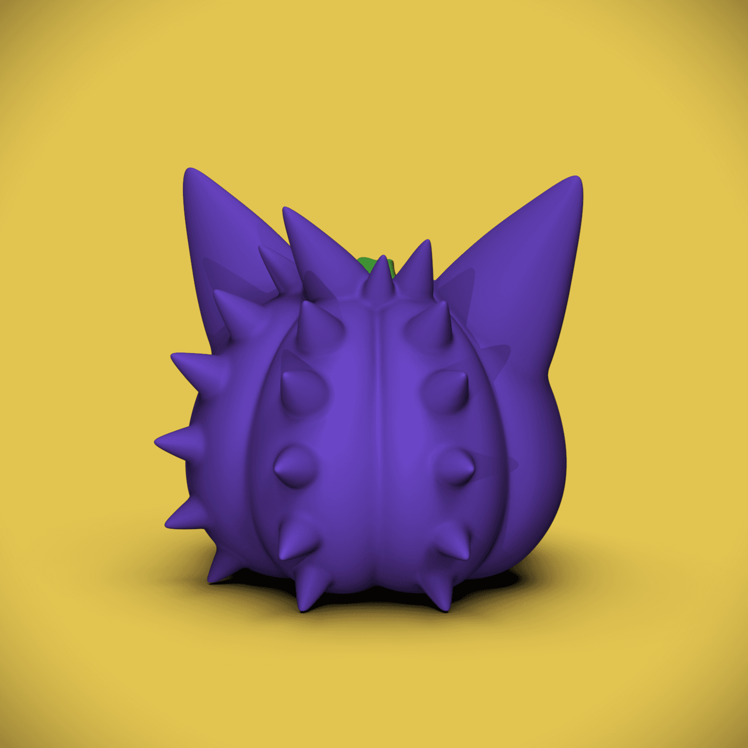 Gengar Pumpkin (+Bambu 3mf Files) 3d model