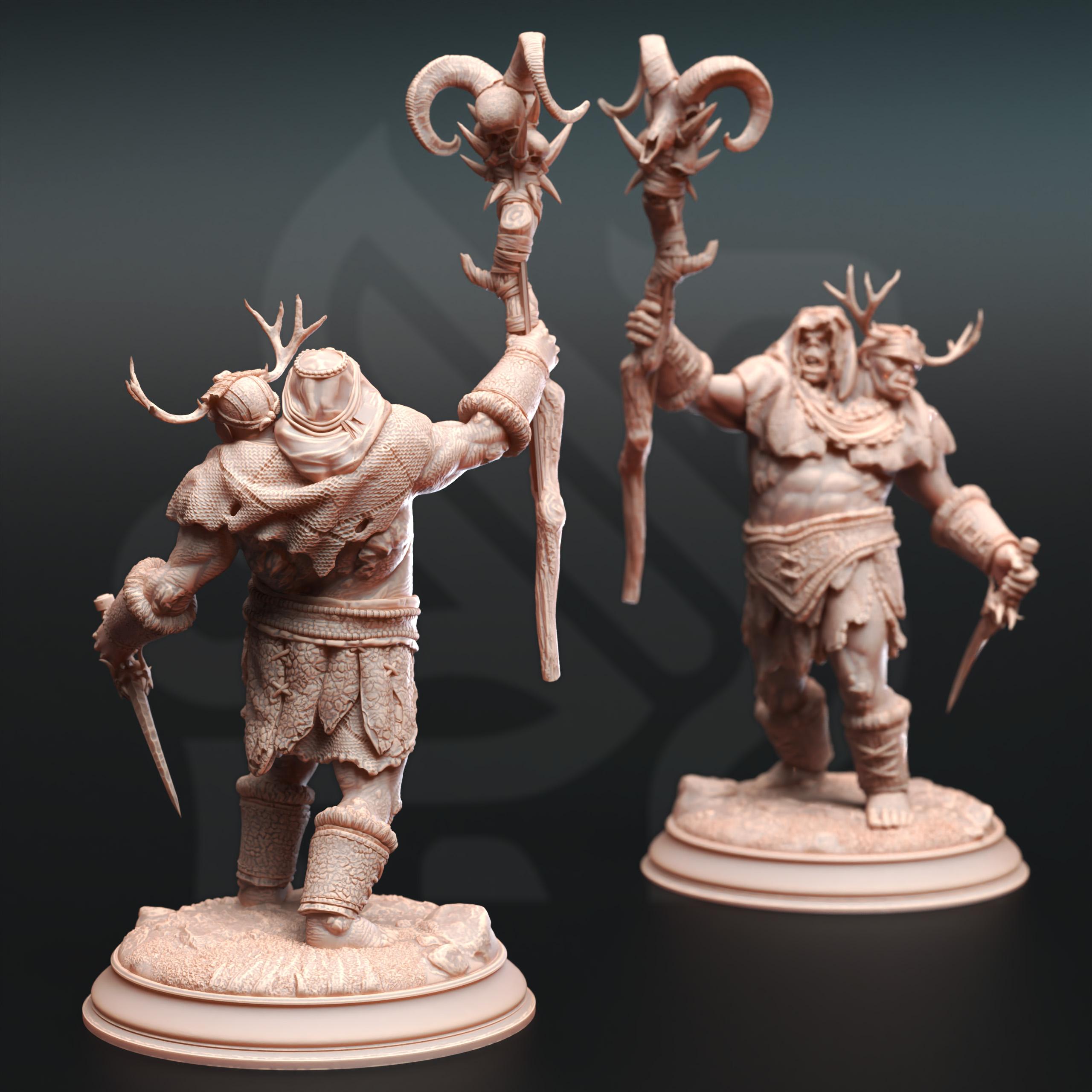 Ettin Savages - Droggod Tribe 3d model