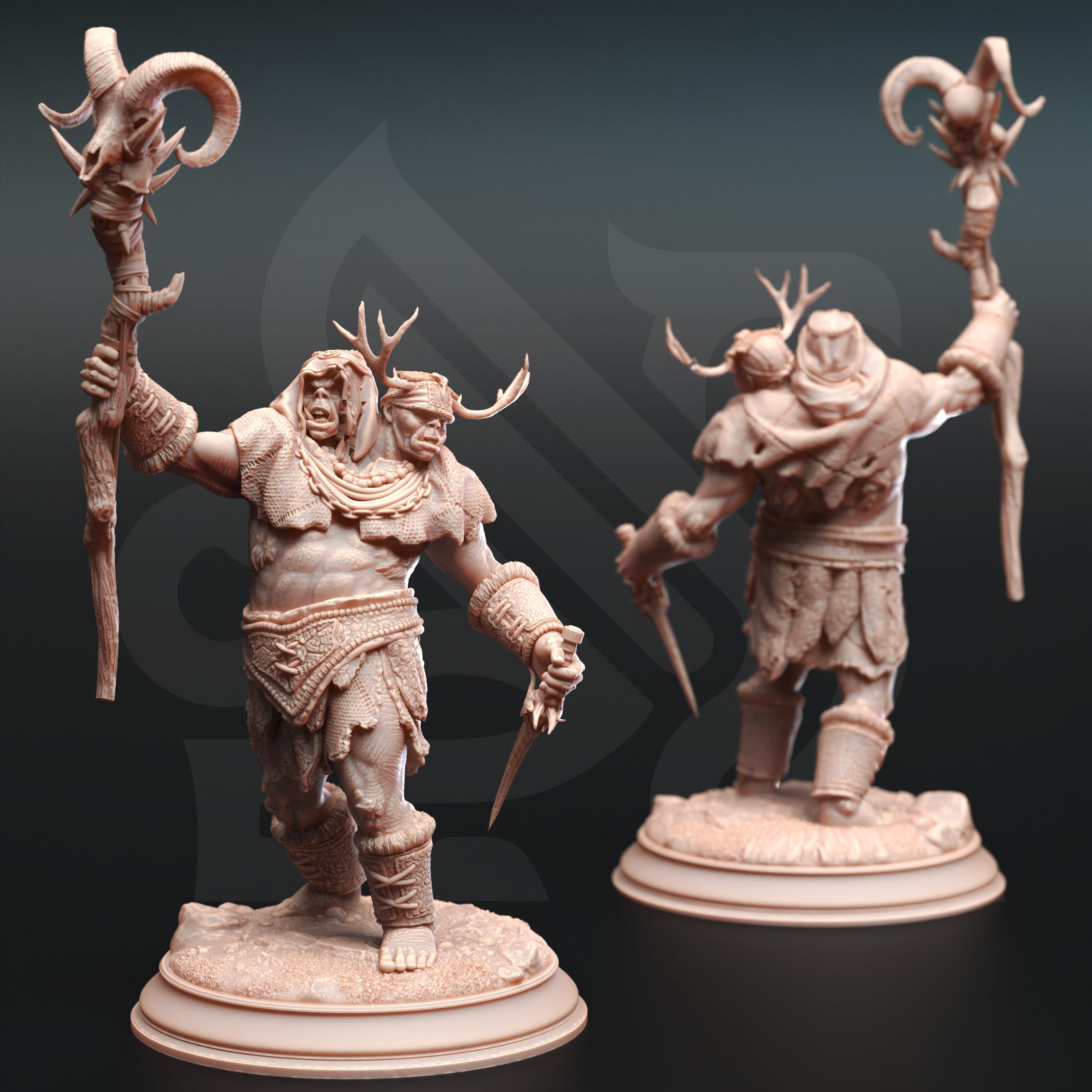 Ettin Savages - Droggod Tribe 3d model