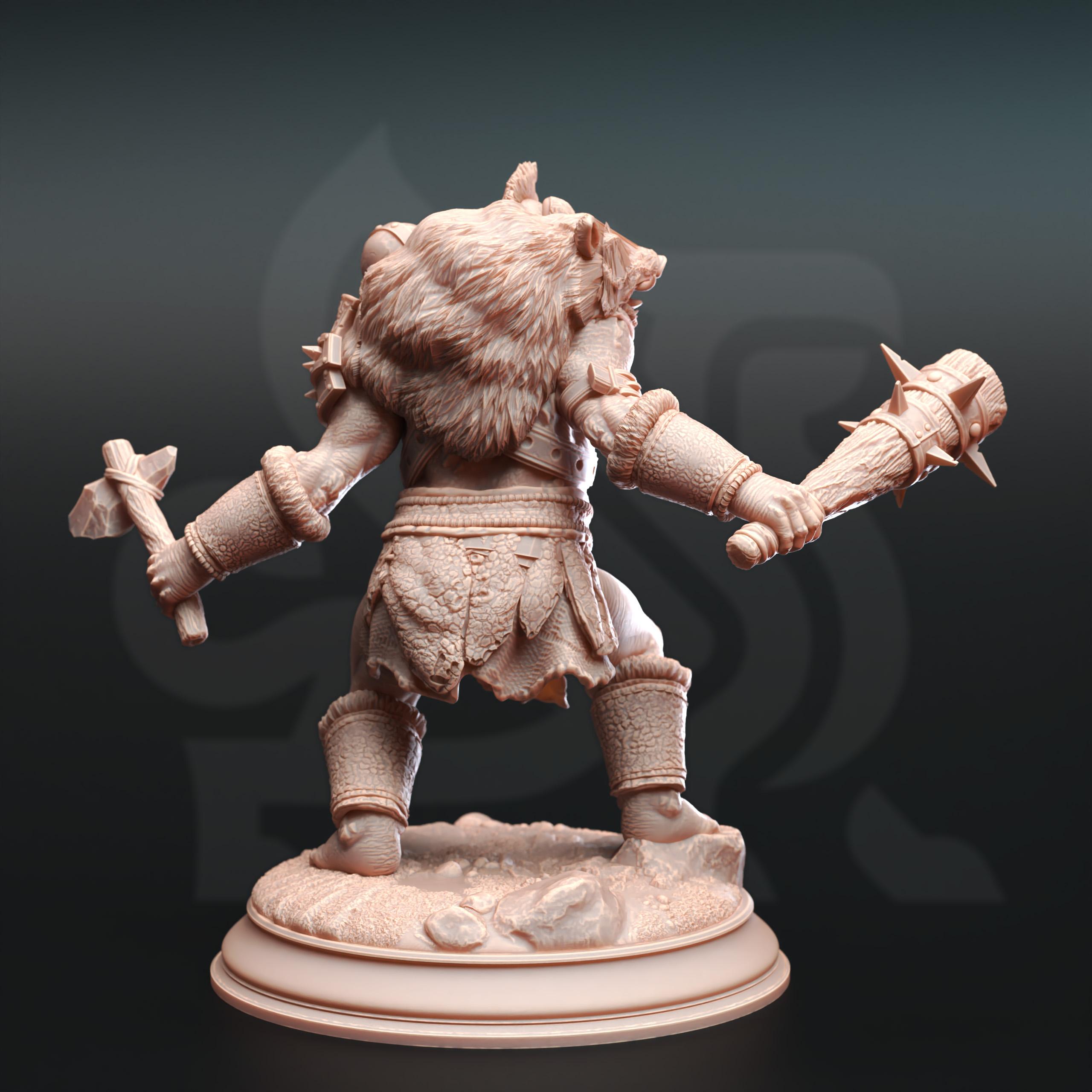 Ettin Savages - Droggod Tribe 3d model