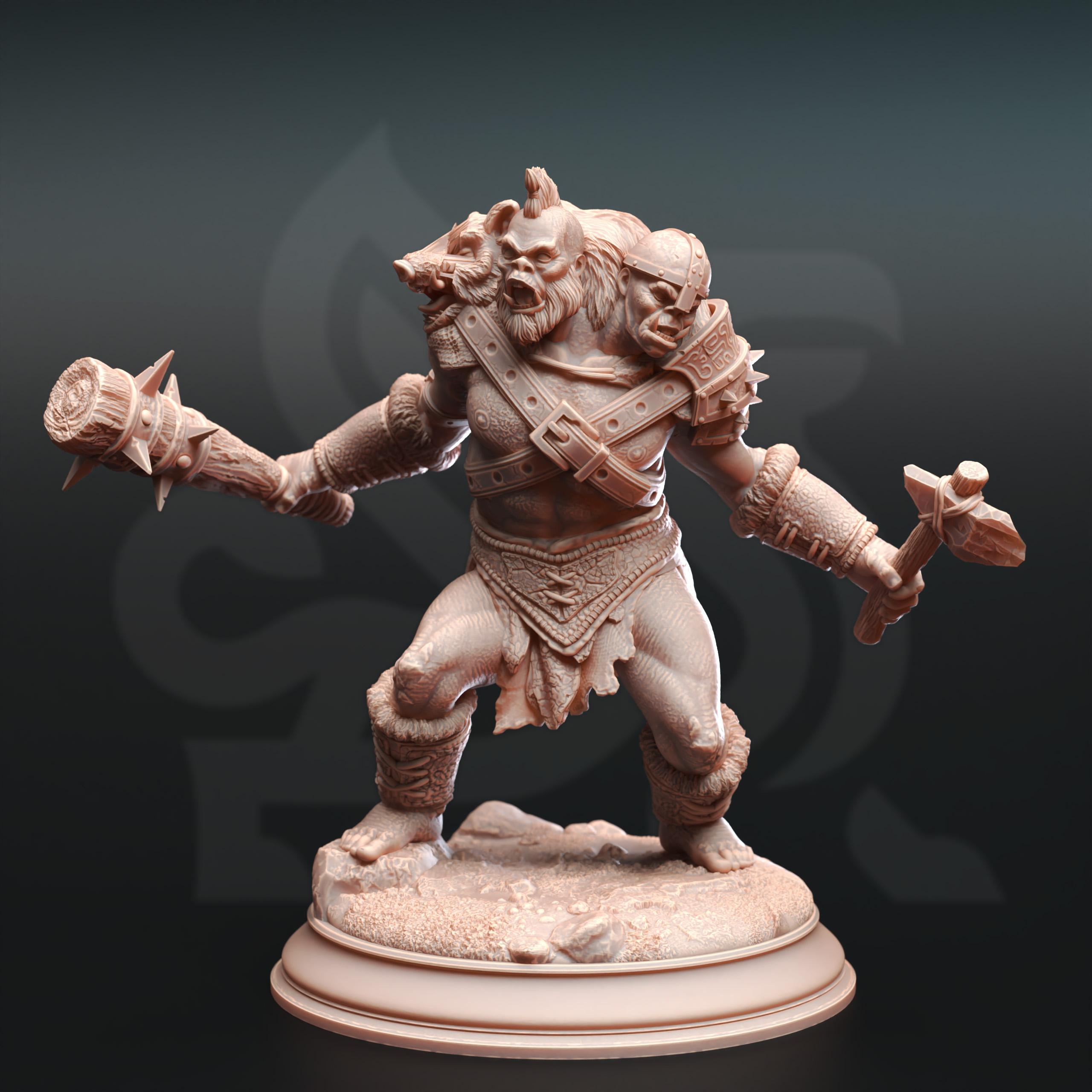 Ettin Savages - Droggod Tribe 3d model