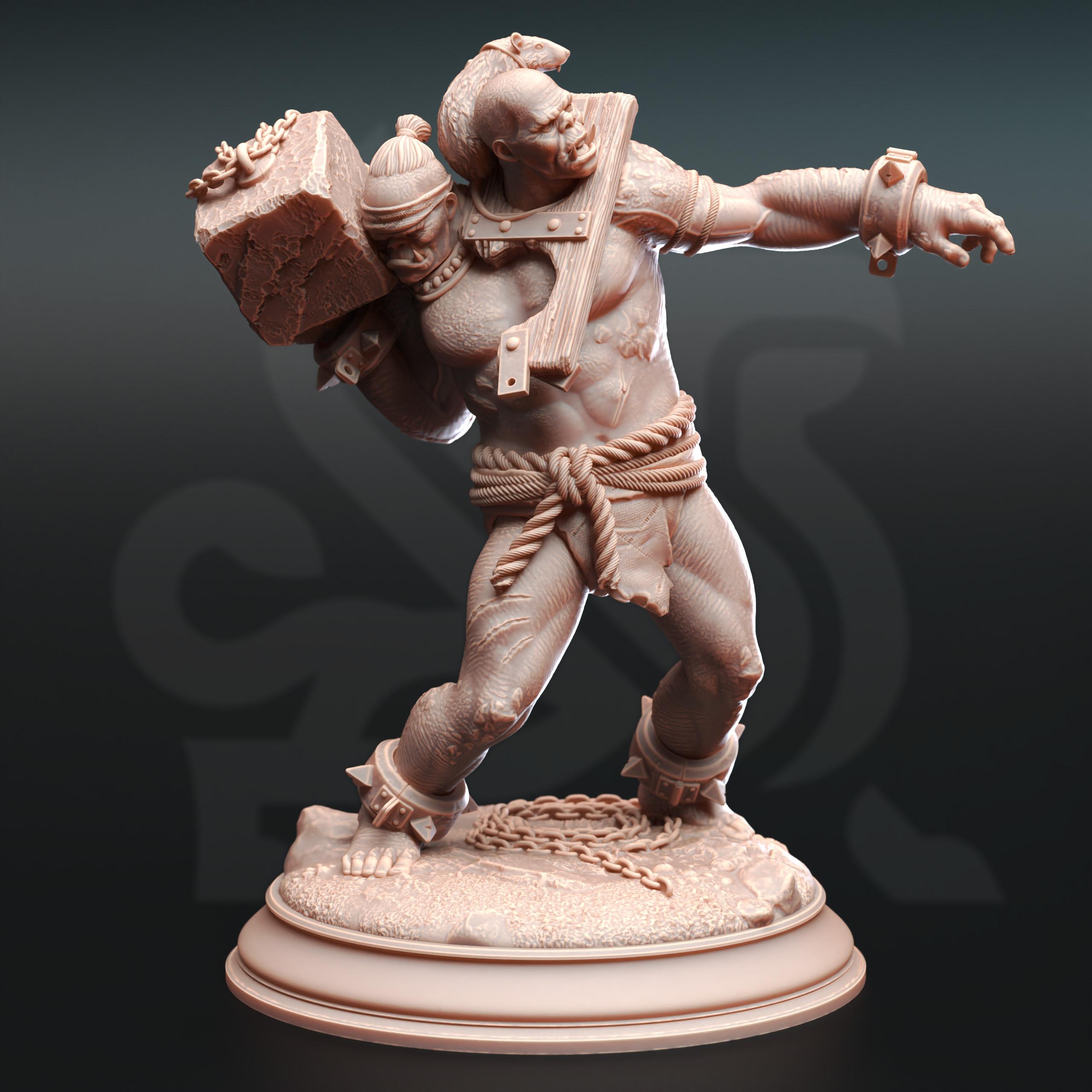 Ettin Savages - Droggod Tribe 3d model