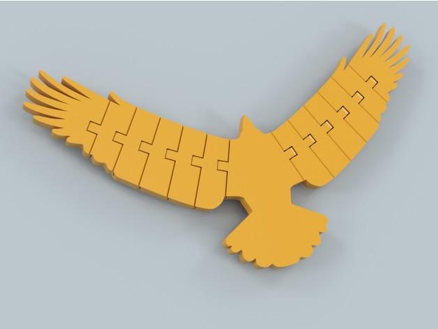 Flexi Articulated Soaring Eagle 3d model