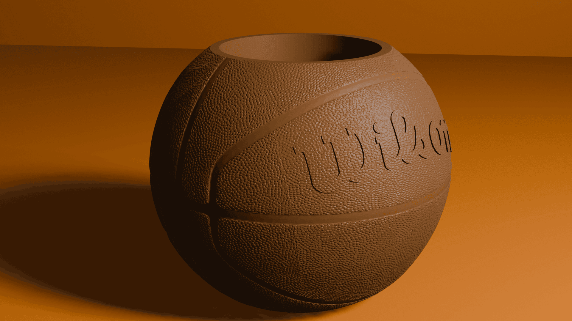 Texas Basketball Beer Can Holder 3d model