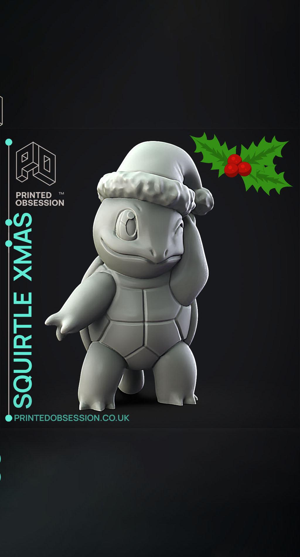 Squirtle Xmas - Pokemon - Fan Art 3d model