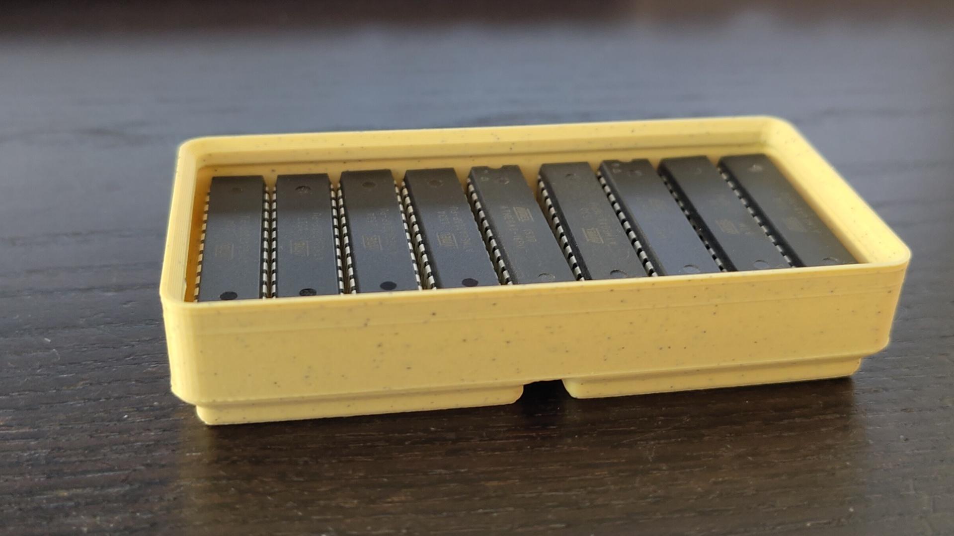 Gridfinity Dip IC Tray (1x2x2) 3d model