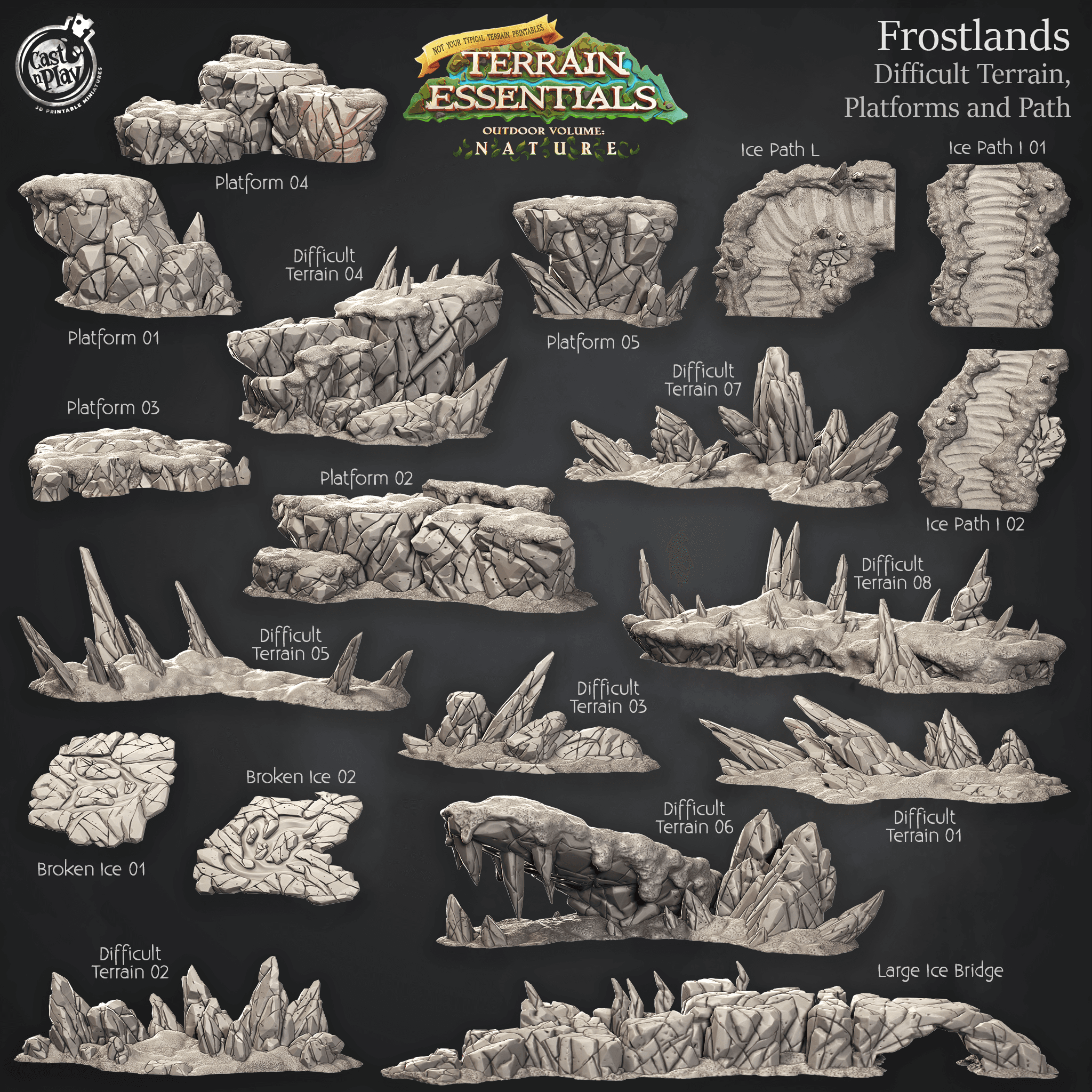 Frostlands Set (Pre-Supported) 3d model