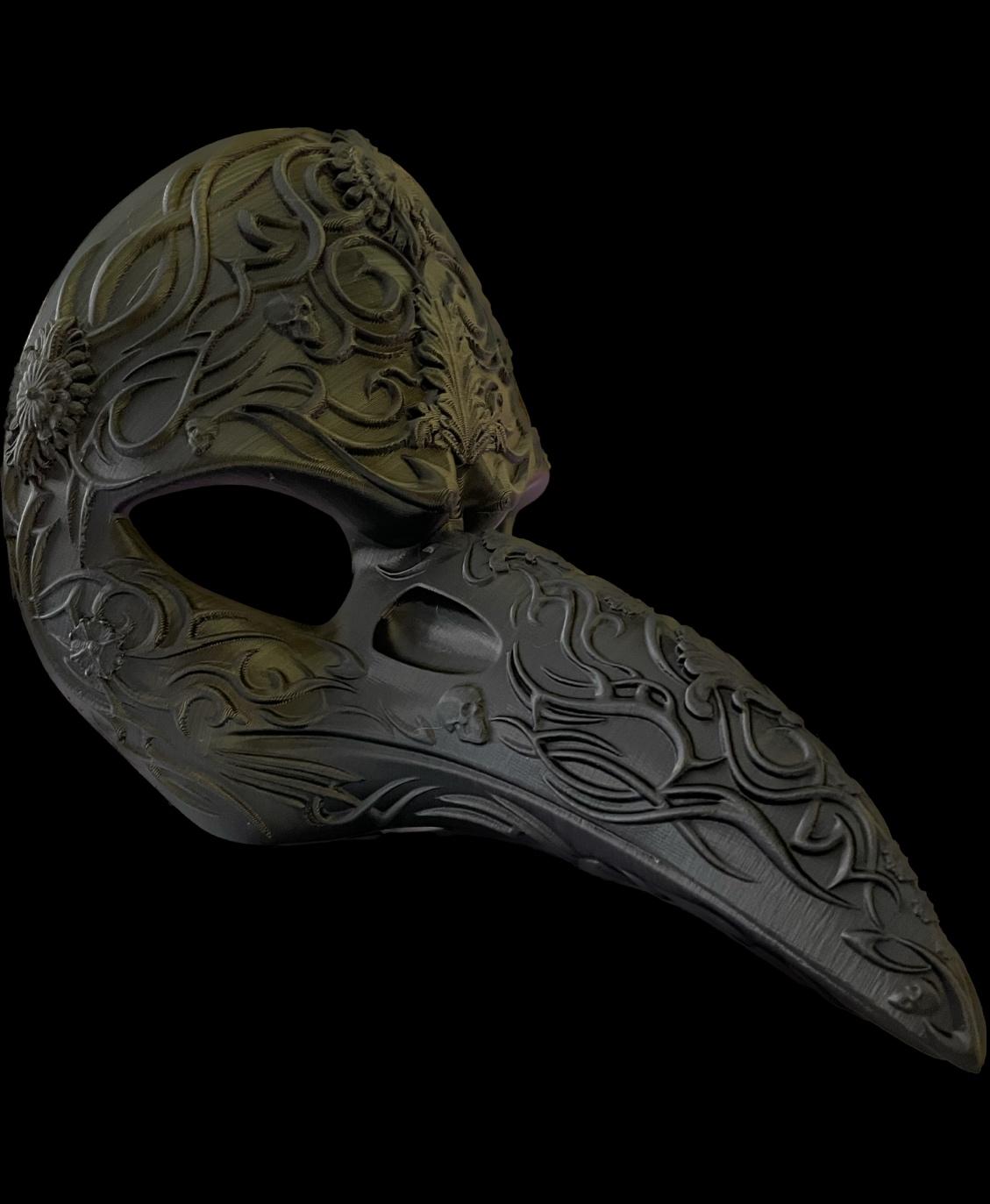 Gothic Raven Mask -"Gothic" (Sculptober Day 7) 3d model