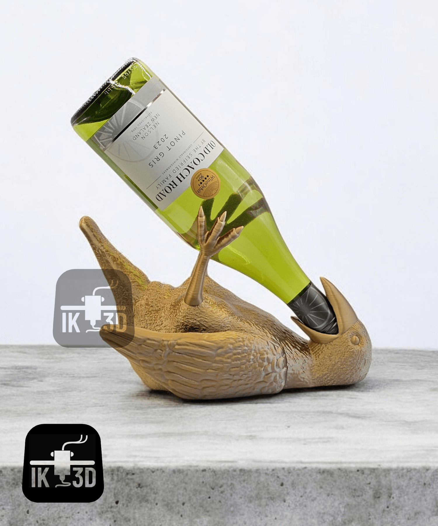 Raven Wine Bottle Holder  3d model