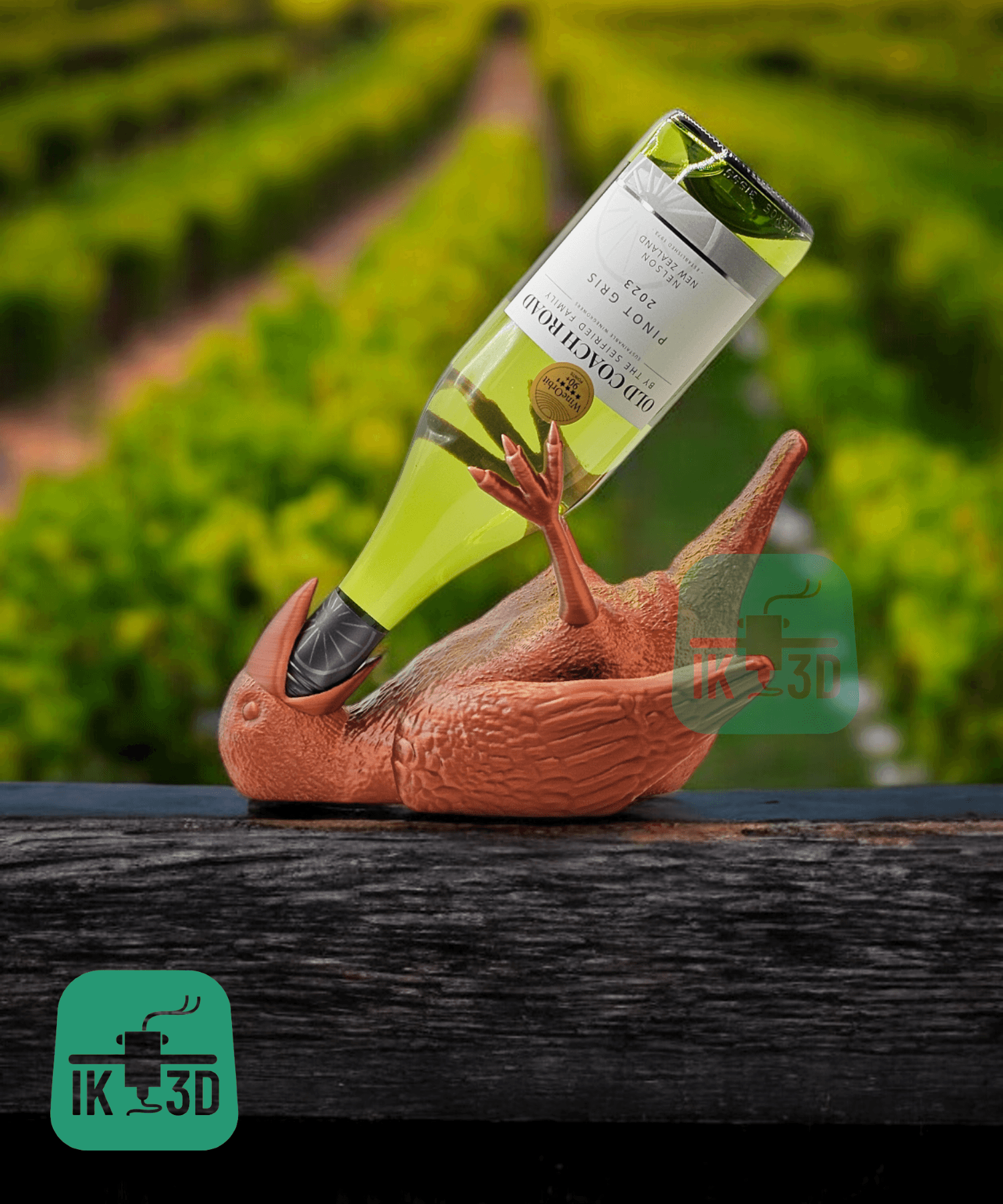 Raven Wine Bottle Holder  3d model