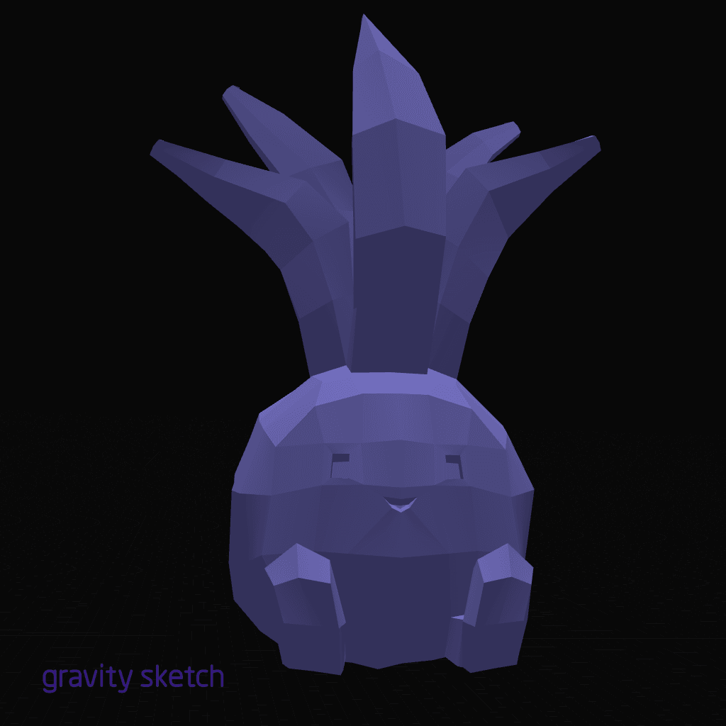 Low Poly Oddish 3d model