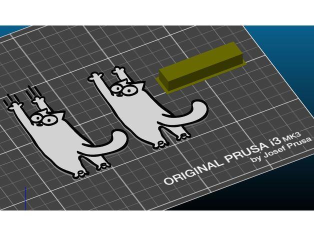 Simon's Cat - Scratch and Stretch - Multicolor ready 3d model