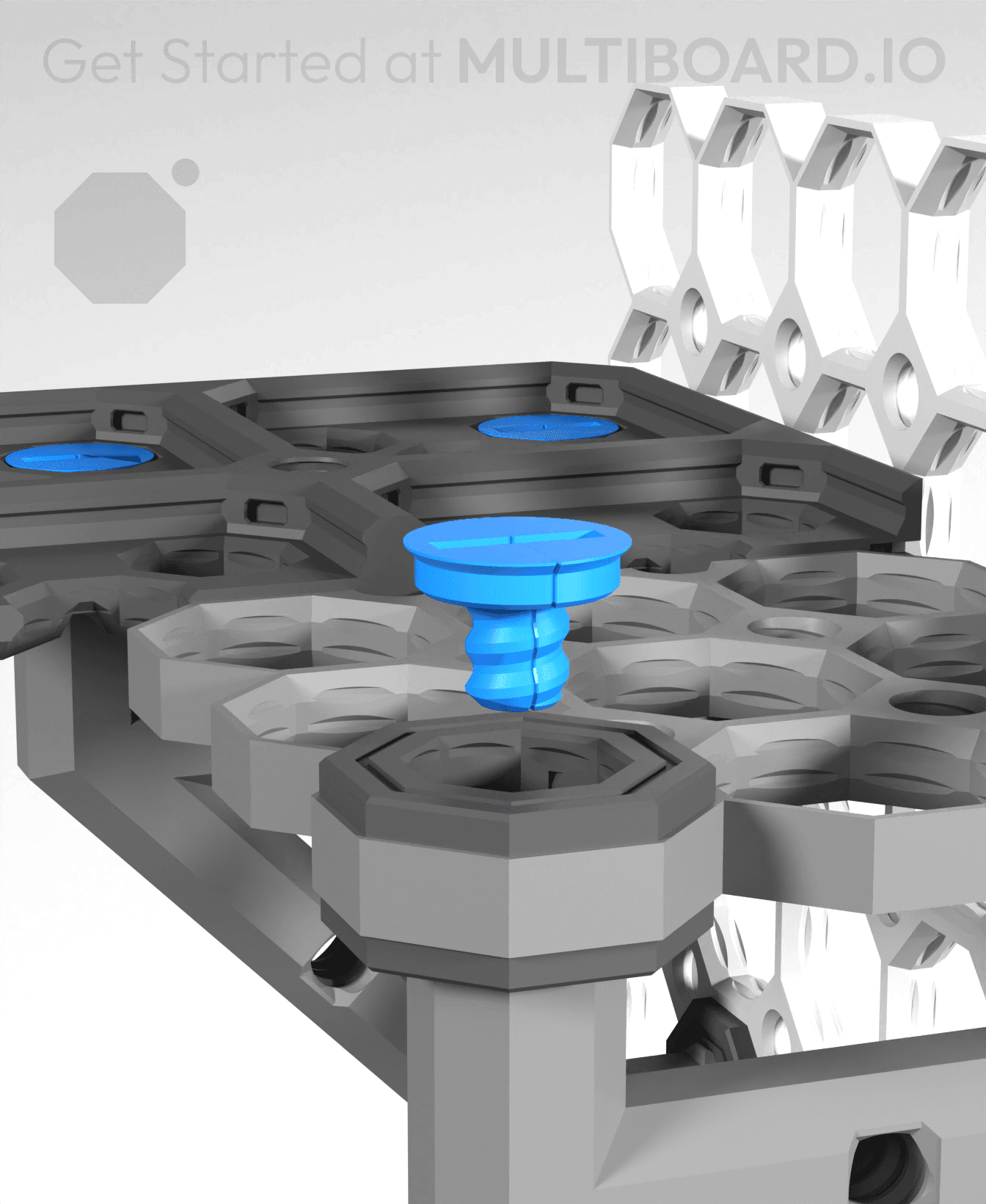 2x2 Bracket - Bolt-Locked Inserts 3d model