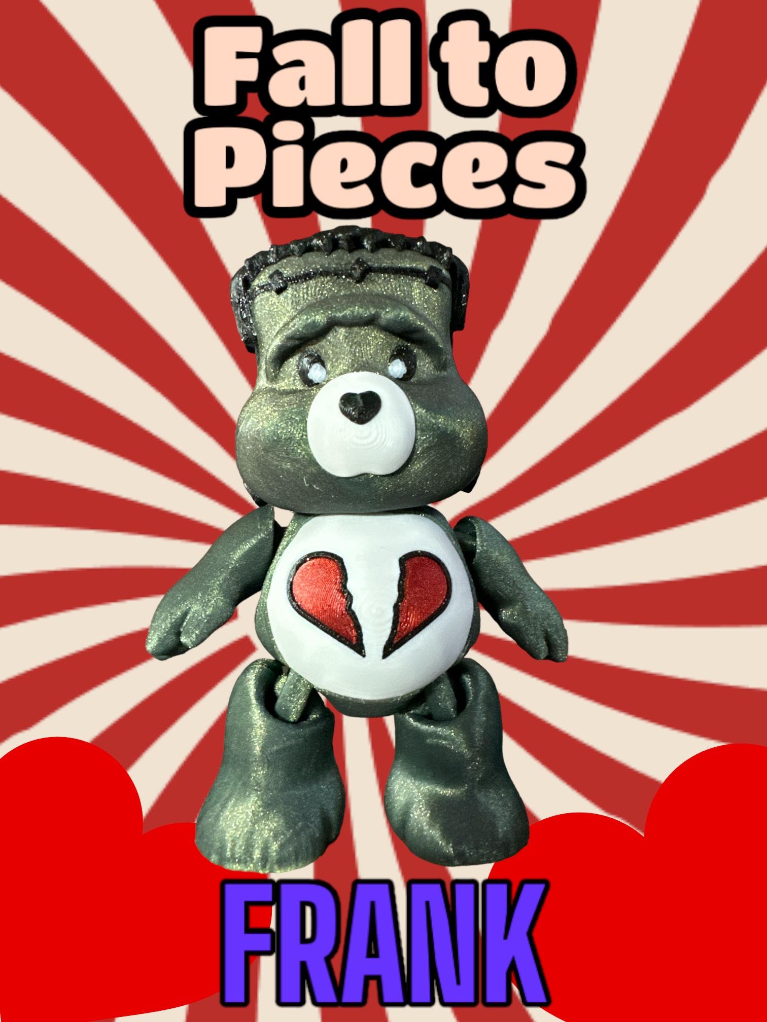 Frankenstein, Care Bear, Halloween, Print in Place, Flexi, Articulate, Flexible 3d model