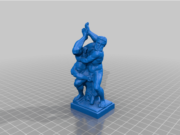 Hercules and Diomedes Sculpture 3d model