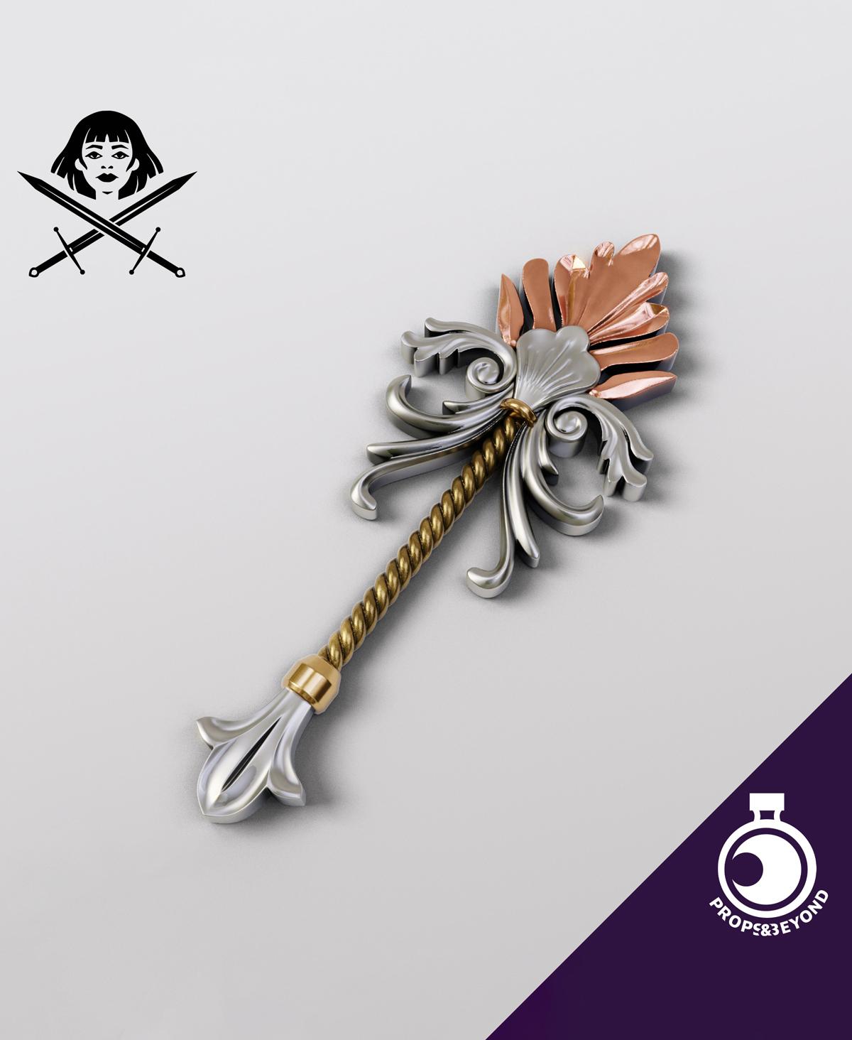 June 2022 Prop Drop - Swords and Muses 3d model