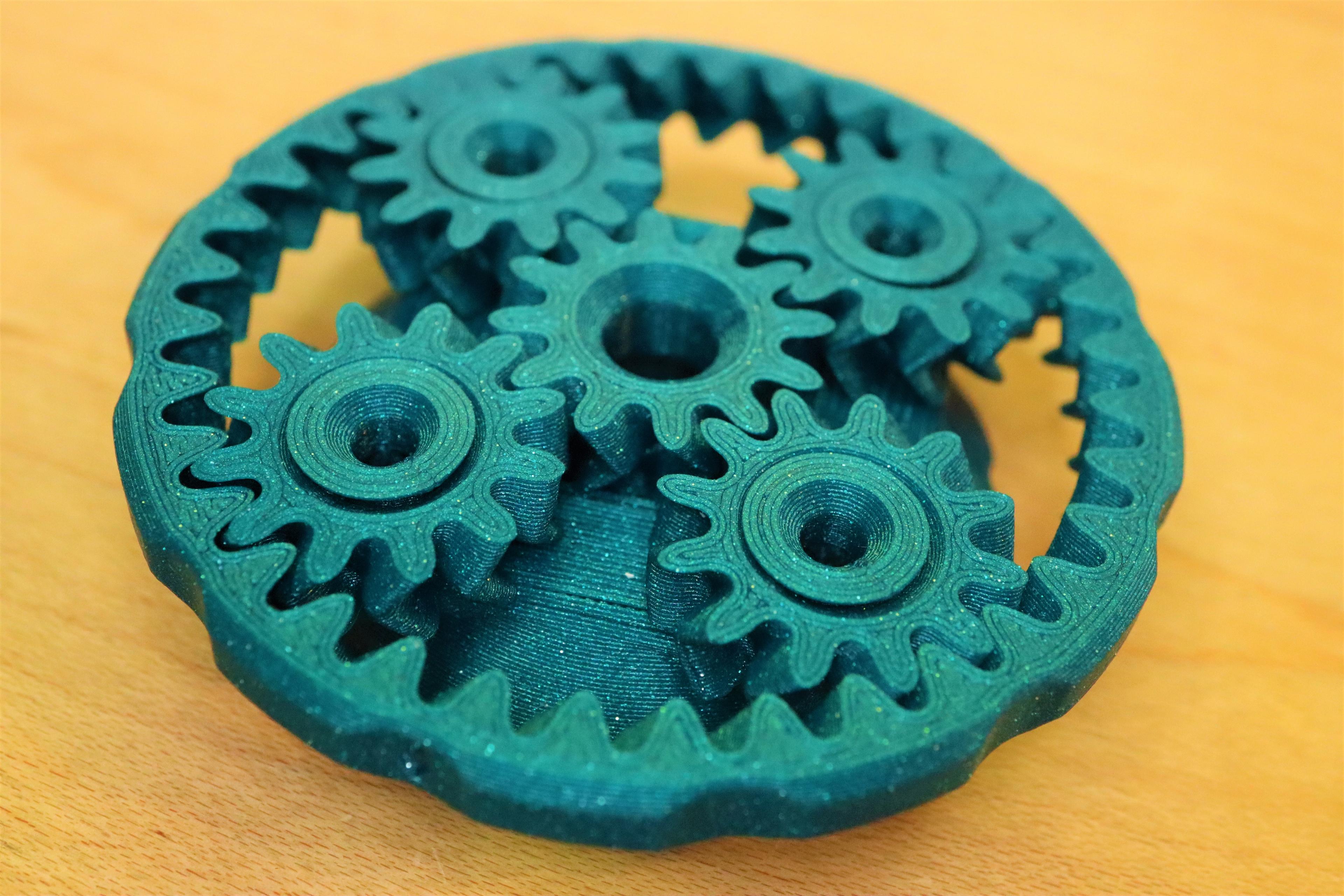 Mini Planetary Gear Print-in-Place Demo 3d model