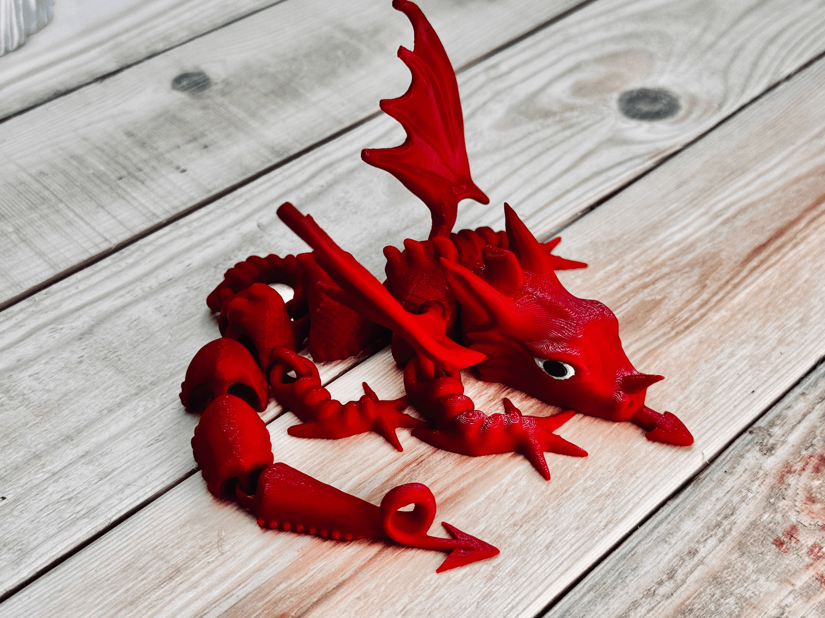 Y Ddraig Goch. Welsh Dragon - Articulated 3d model