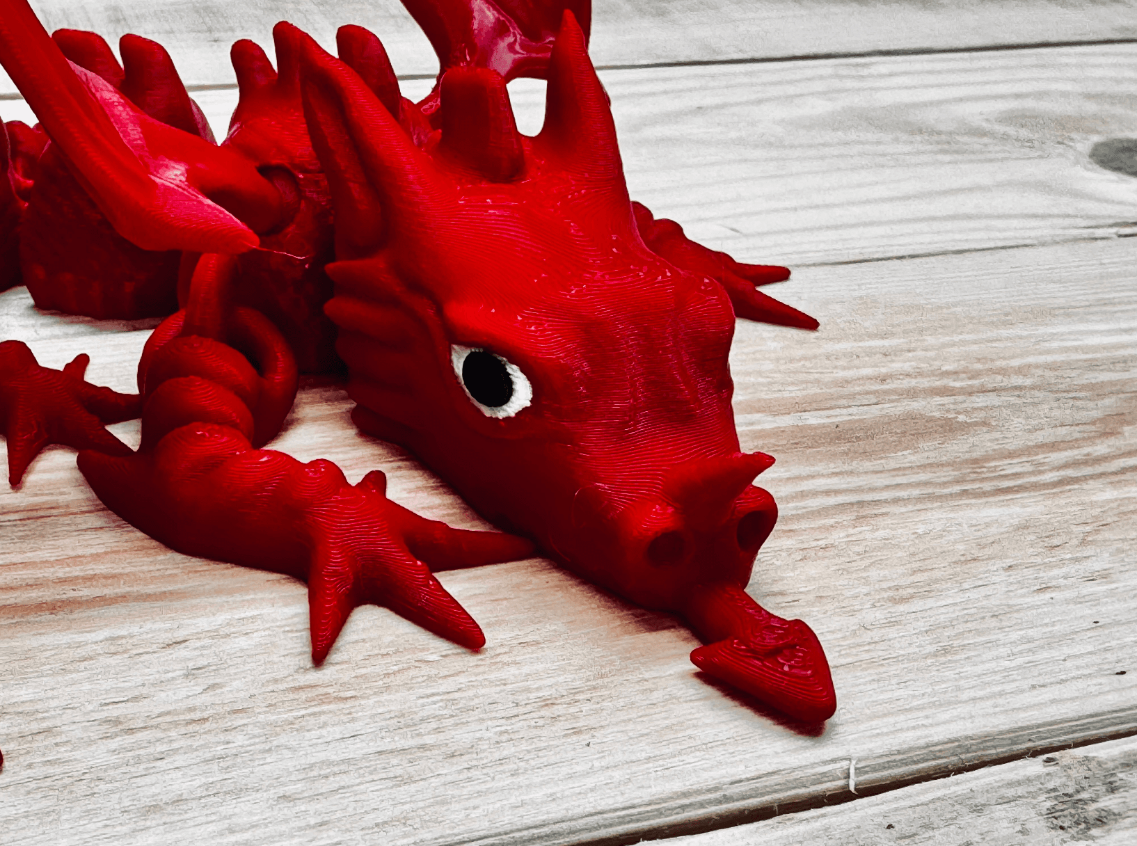 Y Ddraig Goch. Welsh Dragon - Articulated 3d model