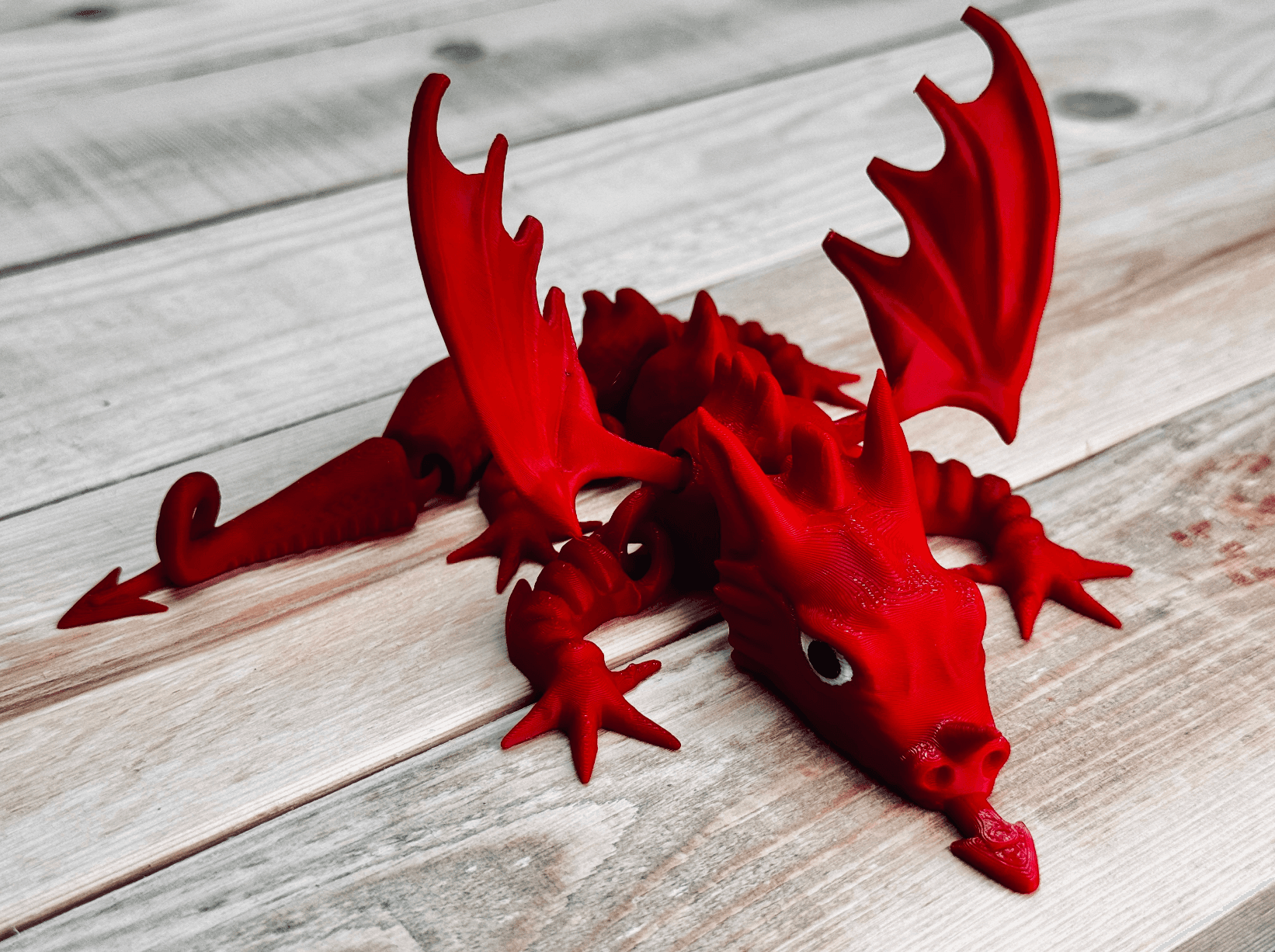 Y Ddraig Goch. Welsh Dragon - Articulated 3d model