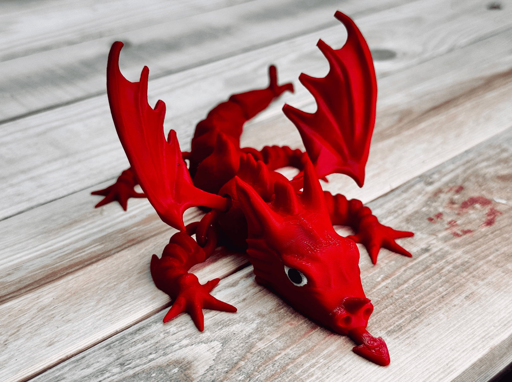 Y Ddraig Goch. Welsh Dragon - Articulated 3d model