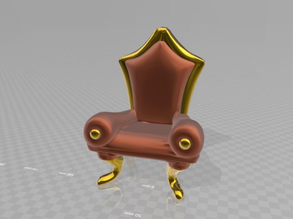 elegant chair 3d model