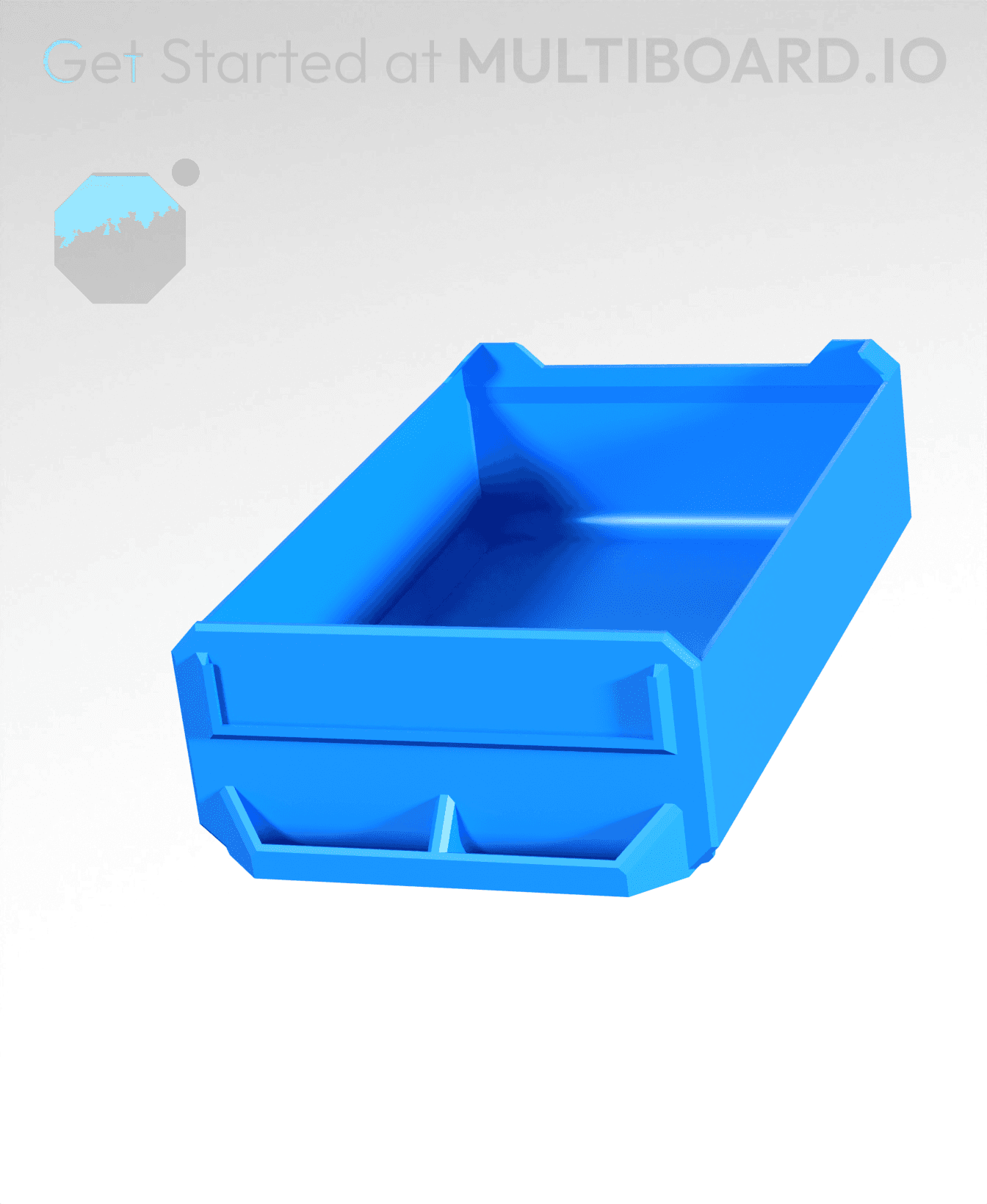 2x1x3-Deep - Multibin Simple Drawer 3d model