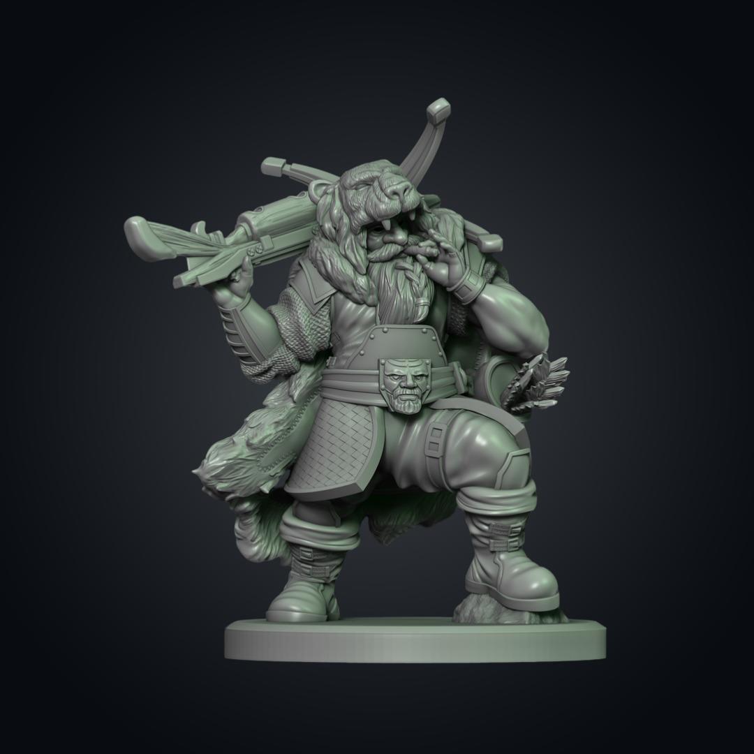 Dwarf Range - Thodrin Stonehearth - D&D Mini 3d model