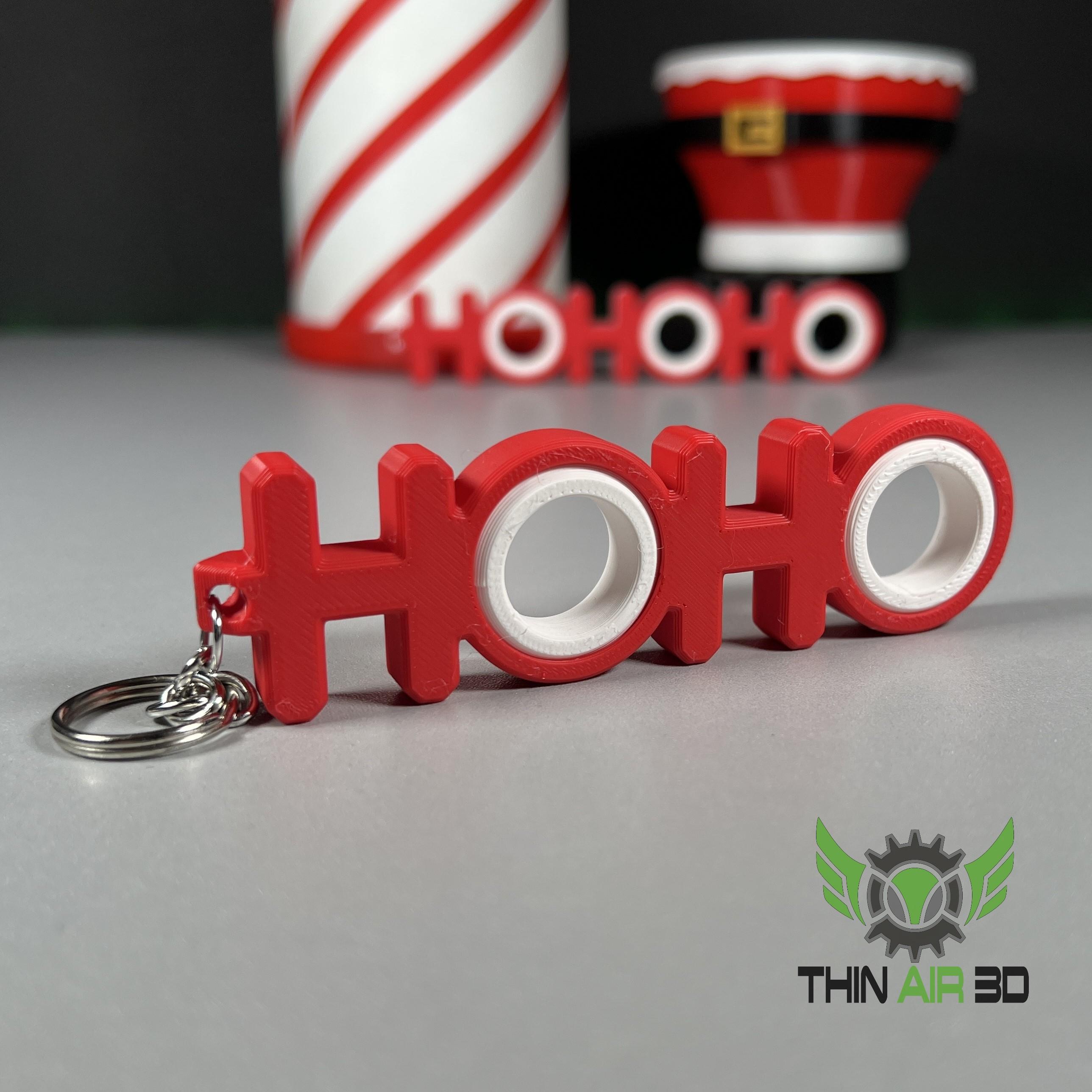 Holiday Spinner Keychain Fidgets - Fidget Spinners 3d model