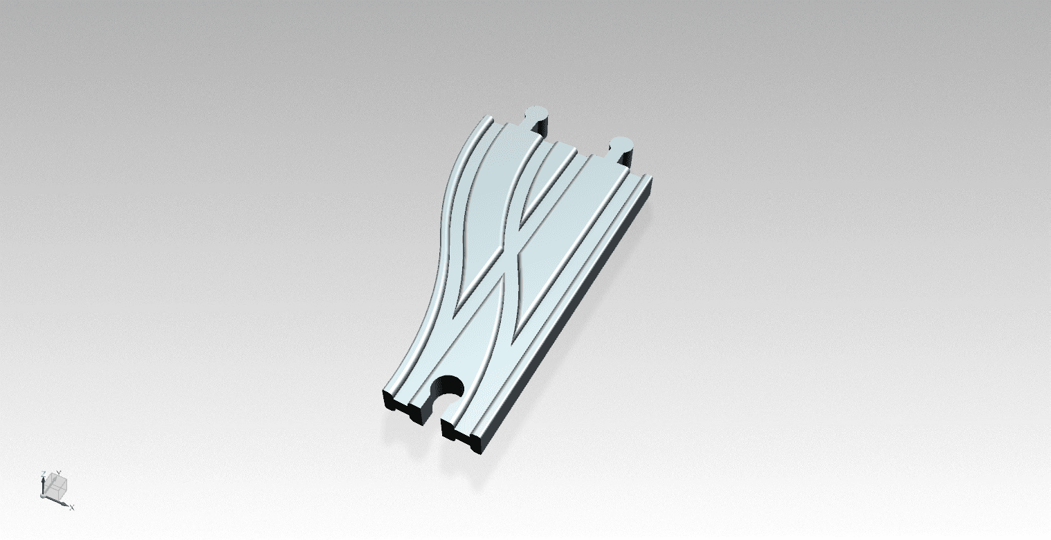 BRIO Style Train Track, Split, F1 3d model