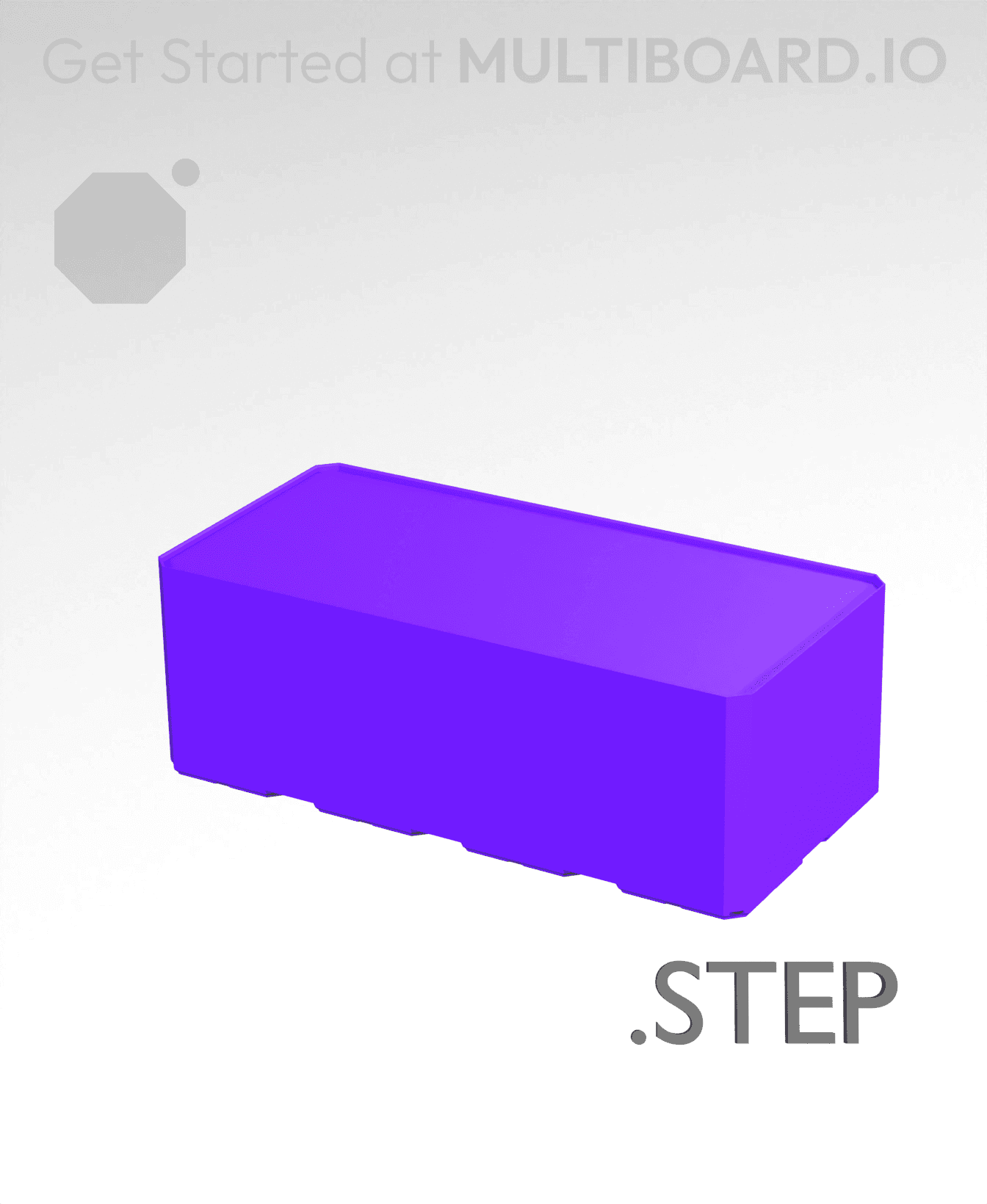 4x2x1·5 - Multibin Insert - STEP Remixing File 3d model