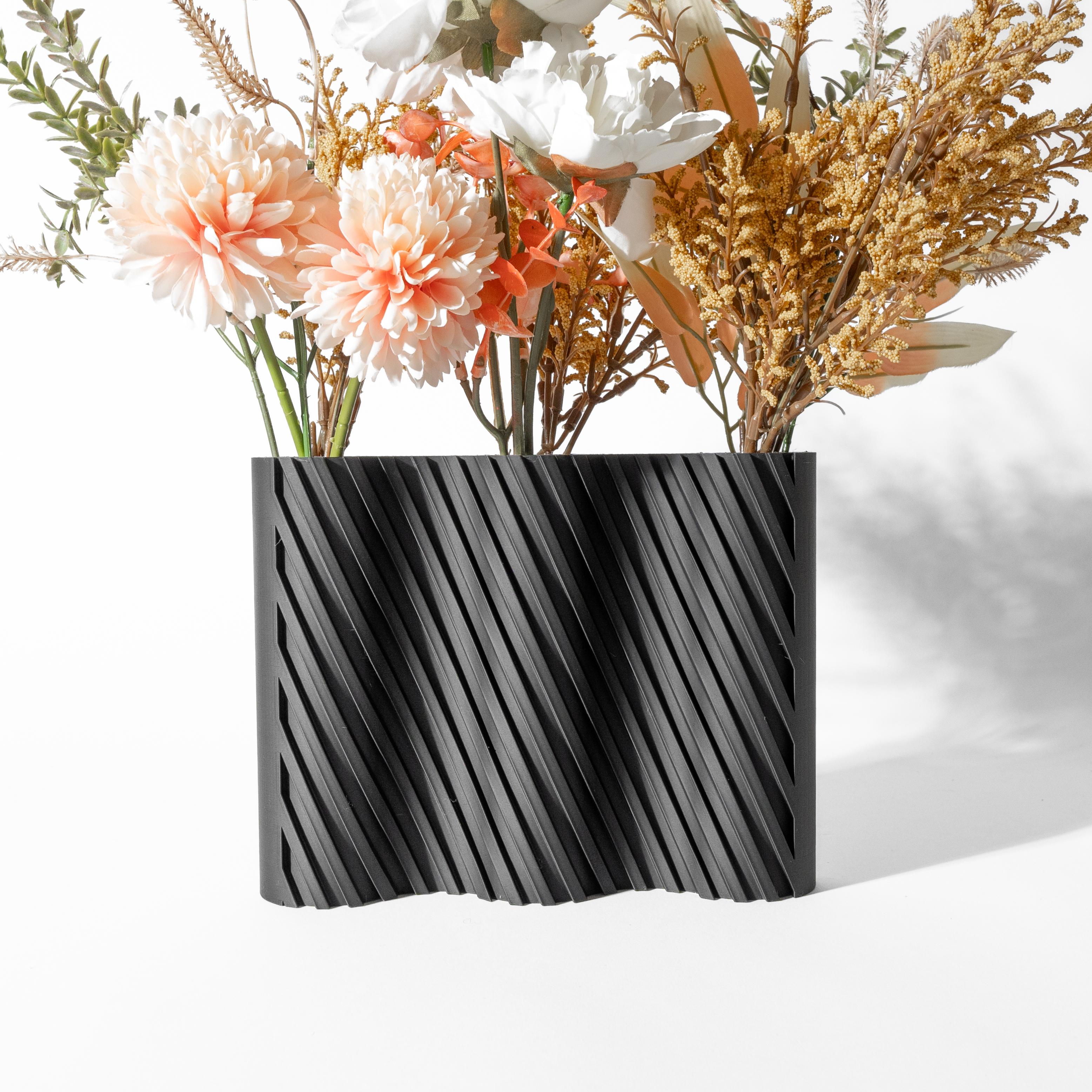 The Bora Triple Vase, Modern and Unique Home Decor for Dried and Preserved Flower Arrangement 3d model