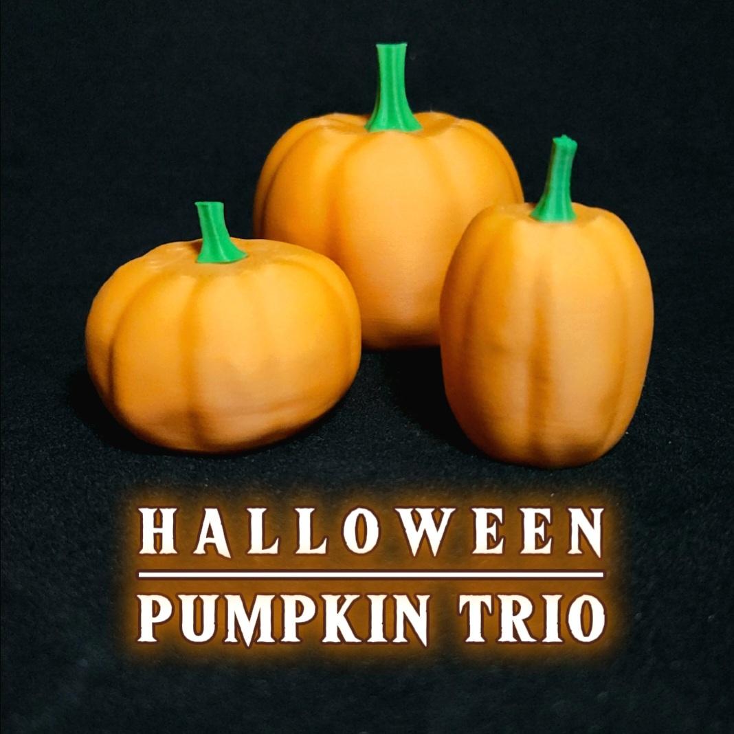 Decorative Seasonal Holiday Pumpkin Trio [ Halloween 2024 ] 3d model