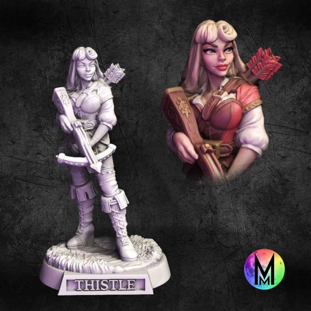 Female Ranger - Princess Thistle the huntsman ranger ( Sleeping Beauty themed ranger ) 3d model