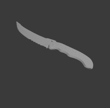 Flip knife CSGO 3d model