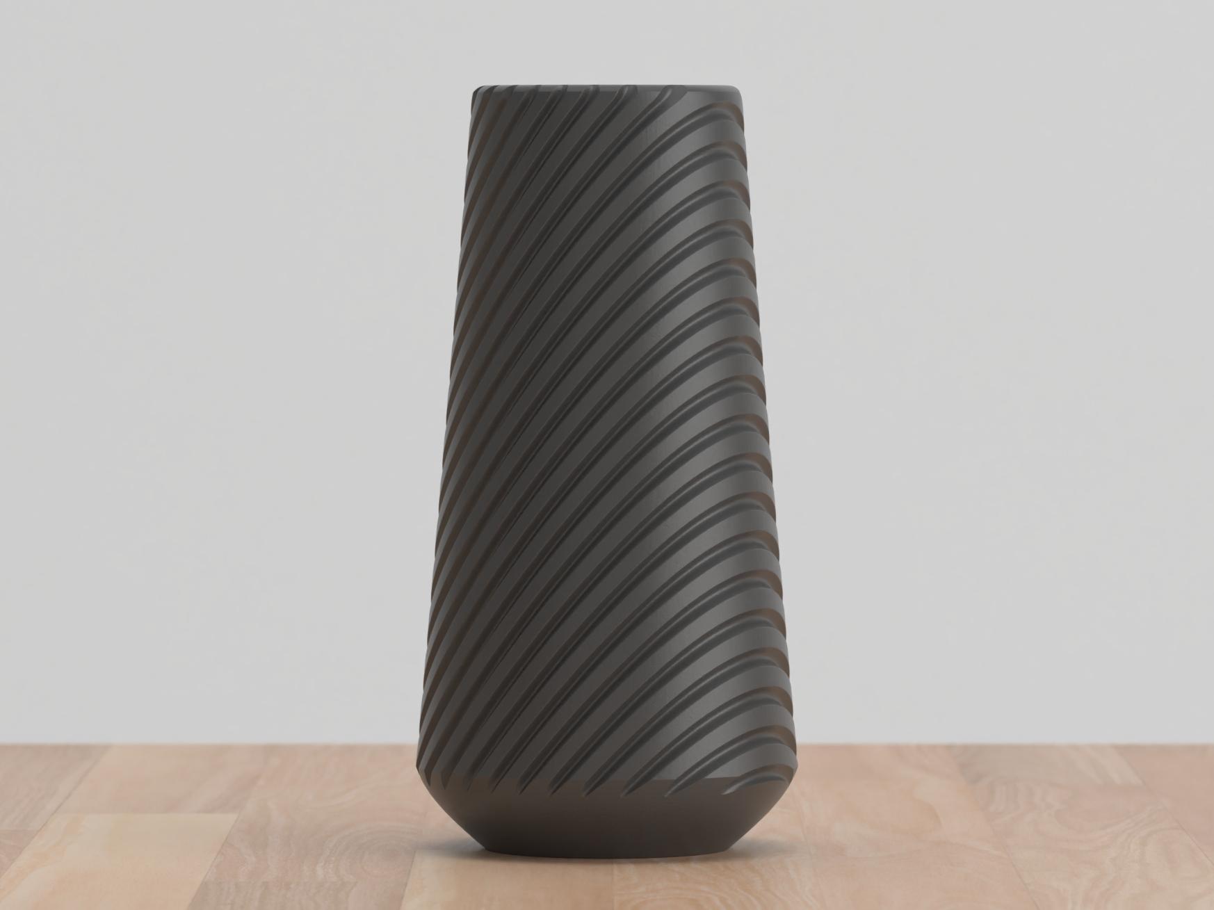 Tall Wavy Vase 3d model