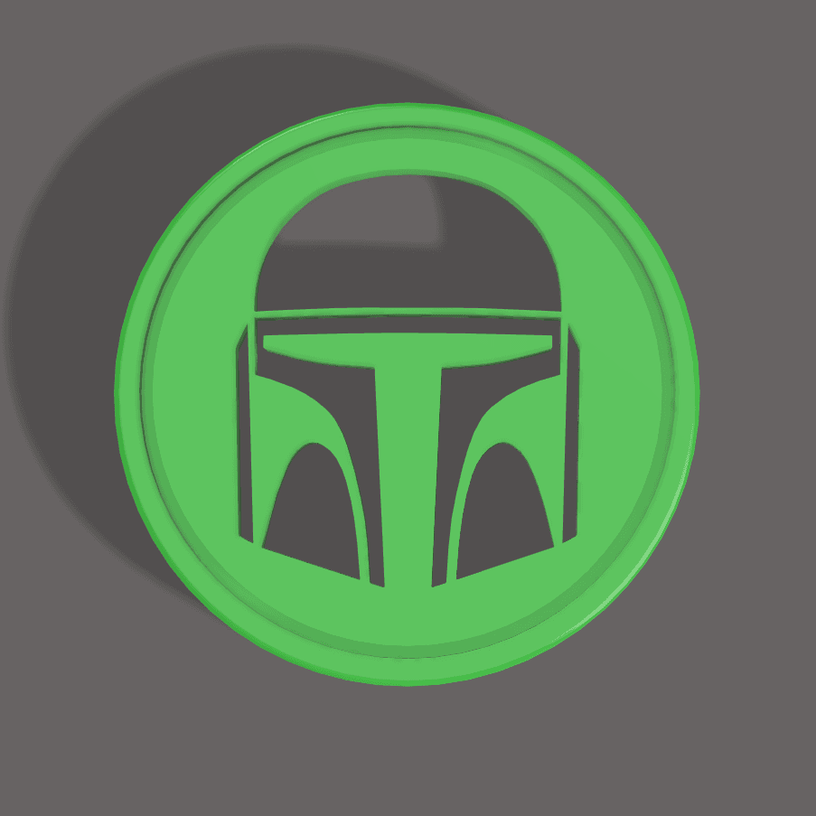 Mandalorian Coin 3d model