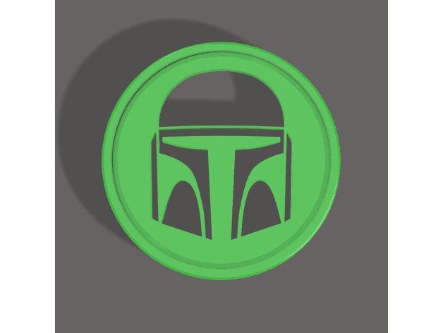 Mandalorian Coin 3d model